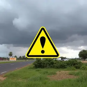 alerta laranja de tempestade em Araraquara