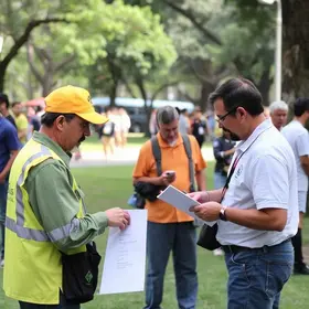 serviço programado no Parque São Paulo