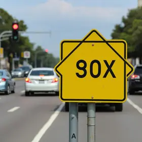 redução de velocidade