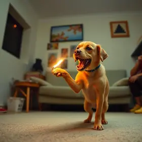 Cachorro arteiro