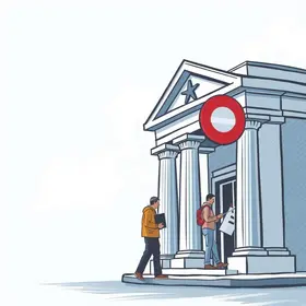 banco fechado por greve