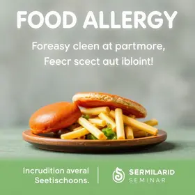 seminário sobre alergia alimentar