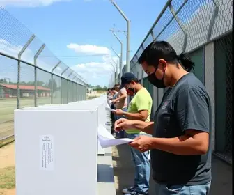votação na Penitenciária de Araraquara